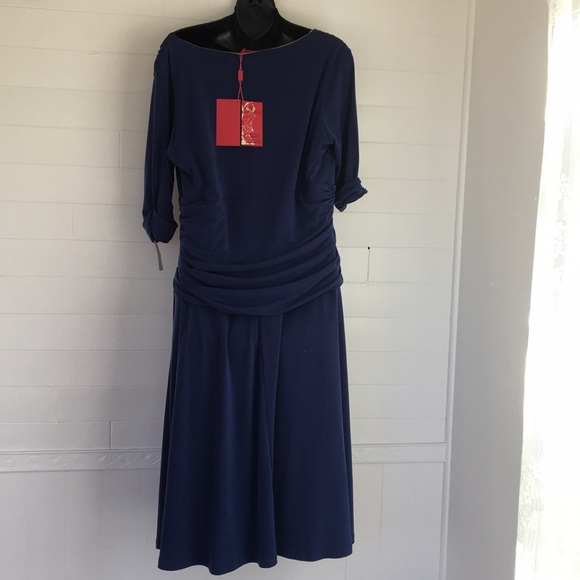 NEW WITH TAGS! Sleeq Lined with Control Panels Blue Dress 3029 - Picture 4 of 10